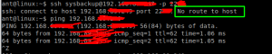 ssh error