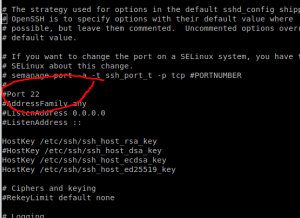rubah default port ssh 2